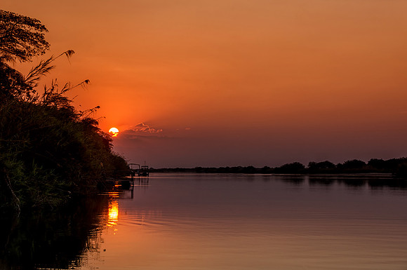 Sunset On The River - Caprivi Strip